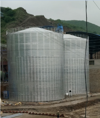 海西粮食钢板仓的安装全过程不用热焊接